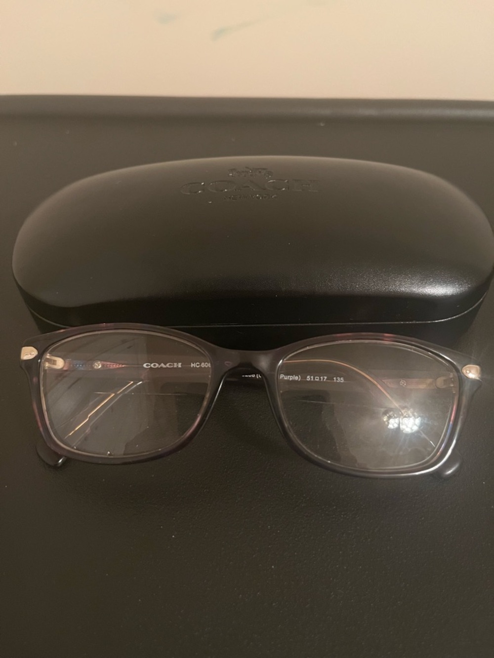 Coach Glasses with Black Hard Case